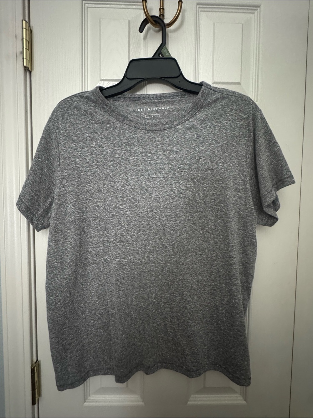 Assembly Label Gray Heather Short Sleeve Crew Tee